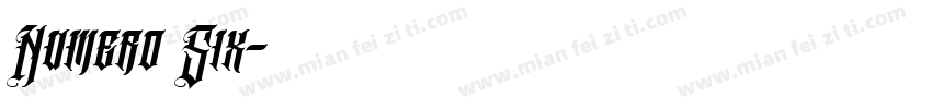 Numero Six字体转换